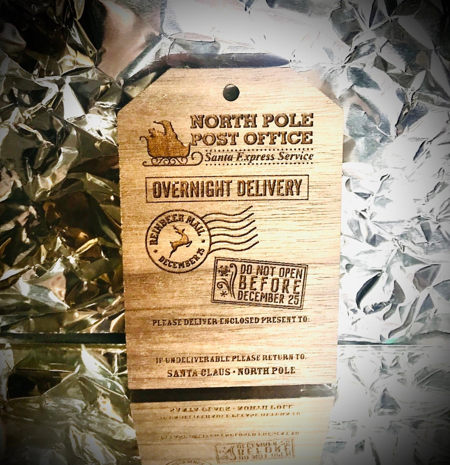 North Pole Delivery Tags - Gas City Creative Design & Event https://www.facebook.com/gascitycreative/